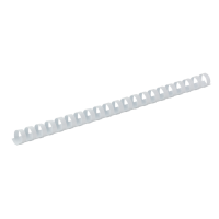 Пружина для біндера пластикова 6 мм (до 20 арк) 100 шт/уп (біла) Buromax (BM.0500-12)