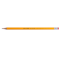 Олівець чорнографітний з гумкою HB Buromax корп жовтий (BM.8515)
