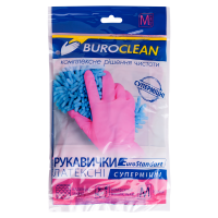 Перчатки латексные (универсальные) M-8 Buroclean (суперпрочные РОЗОВЫЕ) (10200304)