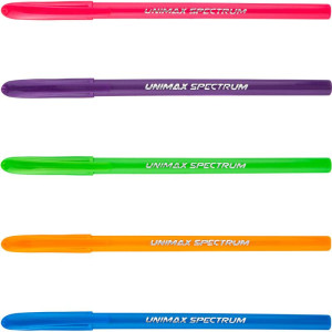 Ручка шариковая 1,0 мм синяя Unimax Spectrum Fashion (UX-135-02)