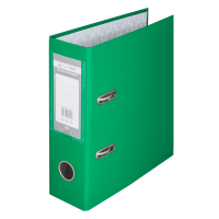 Реєстратор 7 см А5 BuroMax 1стор покритий, металева окантовка, зелений (BM.3013-04)