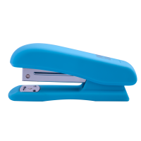 Степлер пластиковий на 20 арк BuroMax RUBBER TOUCH блакитний (скоби №24/6,26/6) (BM.4202-14)
