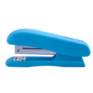 Степлер пластиковий на 20 арк BuroMax RUBBER TOUCH блакитний (скоби №24/6,26/6) (BM.4202-14)