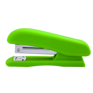 Степлер пластиковий на 20 арк BuroMax RUBBER TOUCH світло-зелений (скоби №24/6,26/6) (BM.4202-15)