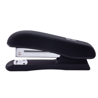 Степлер пластиковий на 20 арк BuroMax RUBBER TOUCH чорний (скоби №24/6,26/6) (BM.4202-01)