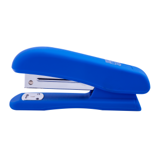 Степлер пластиковий на 20 арк BuroMax RUBBER TOUCH синій (скоби №24/6,26/6) (BM.4202-02)