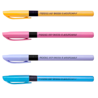 Ручка масляная одноразовая с грипом BuroMax Provence Grip, 0,5 мм, синяя (BM.8356-01)