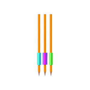 Ластик для олівців тригранний CFS (з отвором для олівця) (CF81765)