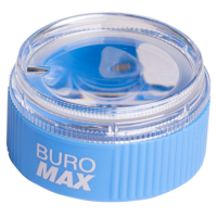 Точилка пластиковая с контейнером, круглая, С УВЕЛИЧИТЕЛЬНЫМ СТЕКЛОМ Buromax (BM.4756)