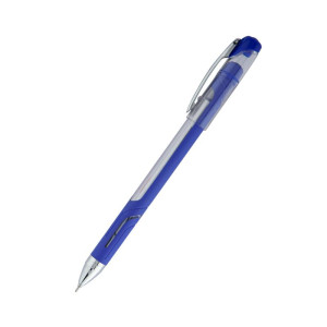 Ручка шариковая с грипом Unimax Top Tek Fusion 0,7 мм синяя (длина линии 10 000 м) (UX-10 000-02)