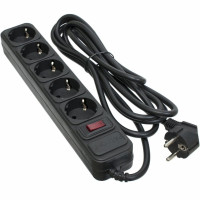 Сетевой фильтр 3 м 5 розеток Patron SP-1653 Black (EXT-PN-SP-1653)