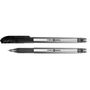Ручка масляна Optima Correct 0,5 мм (пиши-стирай) чорна (O15338-01)