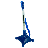 Ручка шариковая на подставке BuroMax Logo2U, с шнуром, синяя (BM.8142-01)