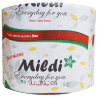 Папір туалетний 2 шарова КОХАВИНКА MILDI біла гільза 3,5 см 65 м