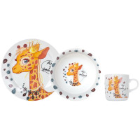 Набір посуду дитячого Limited Edition Pretty Giraffe з 3 предметів (C389)