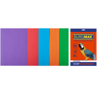 Бумага цветная А4 80 г/м кв BUROMAX Радуга 50 л INTENSIVE 5 цветов (BM.2721350-99)
