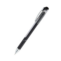 Ручка шариковая с грипом Unimax Top Tek Fusion 0,7 мм черная (длина линии 10 000 м) (UX-10 000-01)