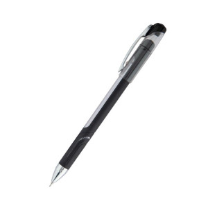 Ручка шариковая с грипом Unimax Top Tek Fusion 0,7 мм черная (длина линии 10 000 м) (UX-10 000-01)