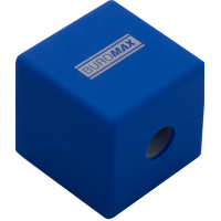Точилка пластиковая одинарная BUROMAX Rubber Touch КУБ (BM.4757)