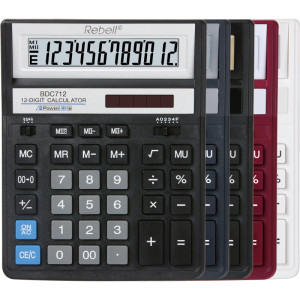 Калькулятор BDC-712 GL BX 12 разр 203 x 158 x 15(31) мм (аналог SDC-888 и 444)