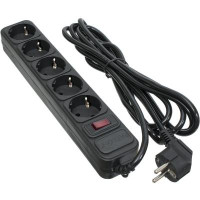 Мережевий фільтр 3 м 5 розеток (SP-1053)  BLACK PATRON (EXT-PN-SP-1053)
