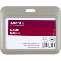 Бейдж горизонтальный Axent, 100 х 79 мм (размер вкладки 85 х 54 мм) (4500h-03-a)