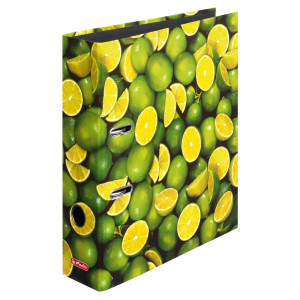Регистратор 8 см А4 Herlitz World of Fruit Lime 1стор покрыт (10485134)