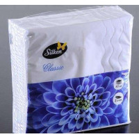 Салфетки 2слой 33 х 33 см Silken белые (50 шт)