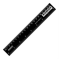 Линейка пластиковая 20 см Axent черн (7620-01-A)
