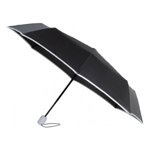 Зонт автомат. Economix HANDY, 8 спиц, цвет: черно-серый (E98404-16)