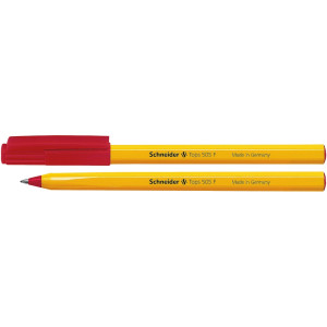 Ручка шариковая одноразовая 0,5 мм Schneider Tops 505 F Orange красная (S150502)