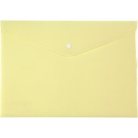 Папка на кнопке пластик (А4) Axent Pastelini желтая (1412-08-A)