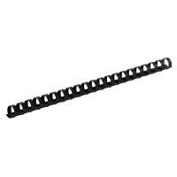 Пружина для біндера пластикова 14 мм (до 100 арк) 100 шт/уп (чорна) BUROMAX