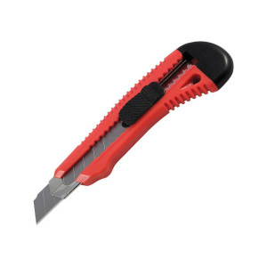 Нож канцелярский большой с мет. направл. Axent 18 мм красный (D6622-01)