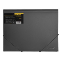 Папка на резинках пластик (А4) SCHOLZ 10506 черная