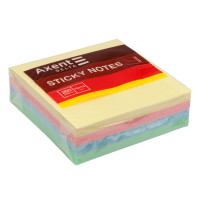 Блок паперу з клейким шаром75x75мм,250 арк, пастель, куб Axent