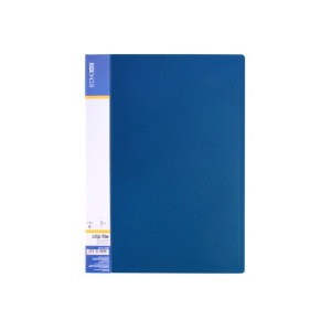 Папка з боковим зажимом пластик (A4) Economix синя (E31202-02)