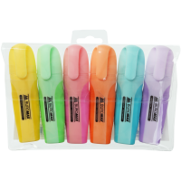Набор маркеров текстовых 6 цв BUROMAX PASTEL 2-4 мм (BM.8905-96)