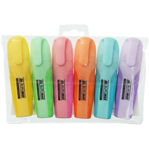 Набір маркерів текстових 6 кольорів BUROMAX PASTEL 2-4 мм (BM.8905-96)