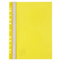 Швидкозшивач пластик. з проз. верхом А4 Axent (перфор апельсин) жовтий (1318-26-a)