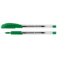 Ручка масляная с грипом 0,7 мм зеленые чернила Optima Triplex Grip (O15671-04)