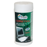 Серветки для екранів ТВ і моніторів (бокс) Арніка (100 шт) (30666)