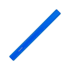 Линейка пластиковая 30 см Axent матовая синяя (7530-02-a)
