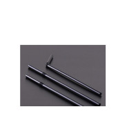 Трубочки для напоїв з вигином, довжина 21 см, d = 0,5 см, колір: чорний (в інд. паперовій упаковці) (200 шт)