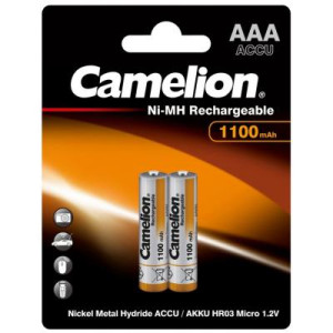 Аккумулятор AAA Camelion 1100mAh Ni-MH * 2 R03-2BL (NH-AAA1100BP2)