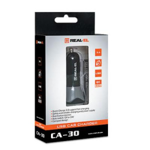 Зарядное устройство REAL-EL CA-30 black (EL123160011)