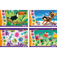 Альбом для малювання, А4, 8 аркушів, 100 г/м2, на скобі, SMART Line (ZB.1413)