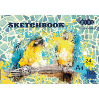 Скетчбук А4, 24 аркушів, клеєний, білий блок, 100 г/м2, ART Line (ZB.1466)
