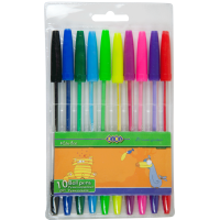 Набор из 10 шариковых ручек в пластиковом пенале, KIDS Line (ZB.2012)