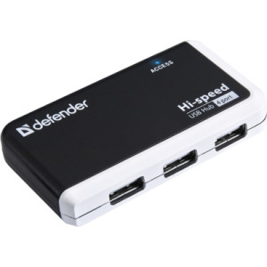 Концентратор USB-хаб Defender Quadro Infix USB2.0 4xUSB (83504)